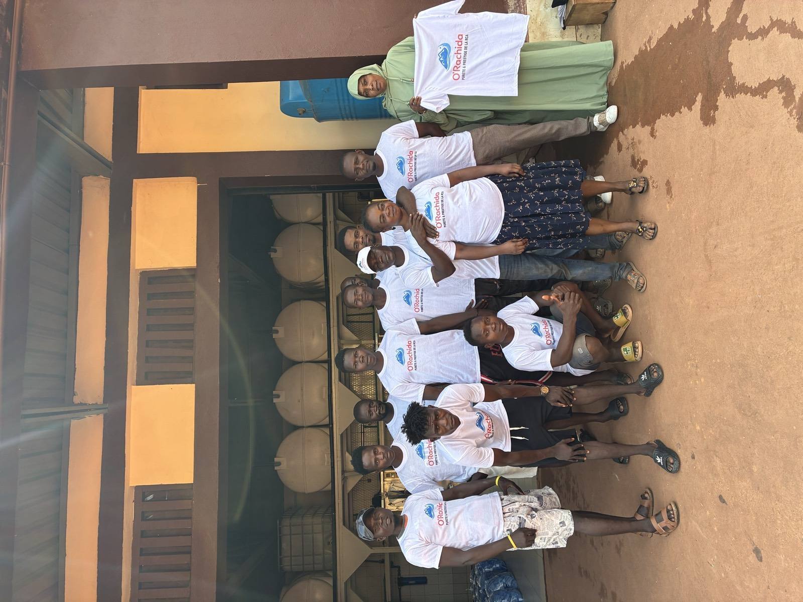 Équipe O'Rachida à l'usine de Bangui