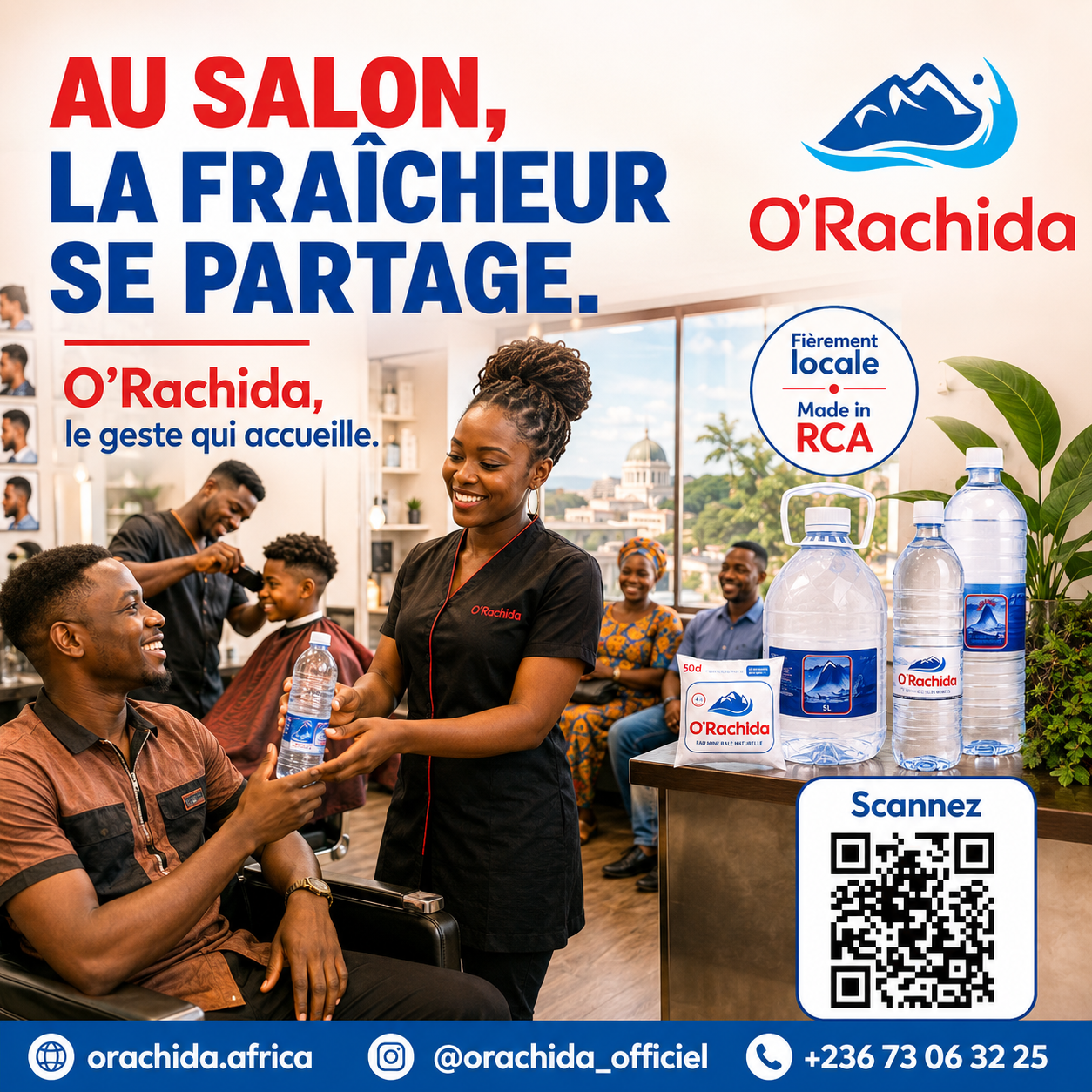 Panneau 2×2 m — Au salon