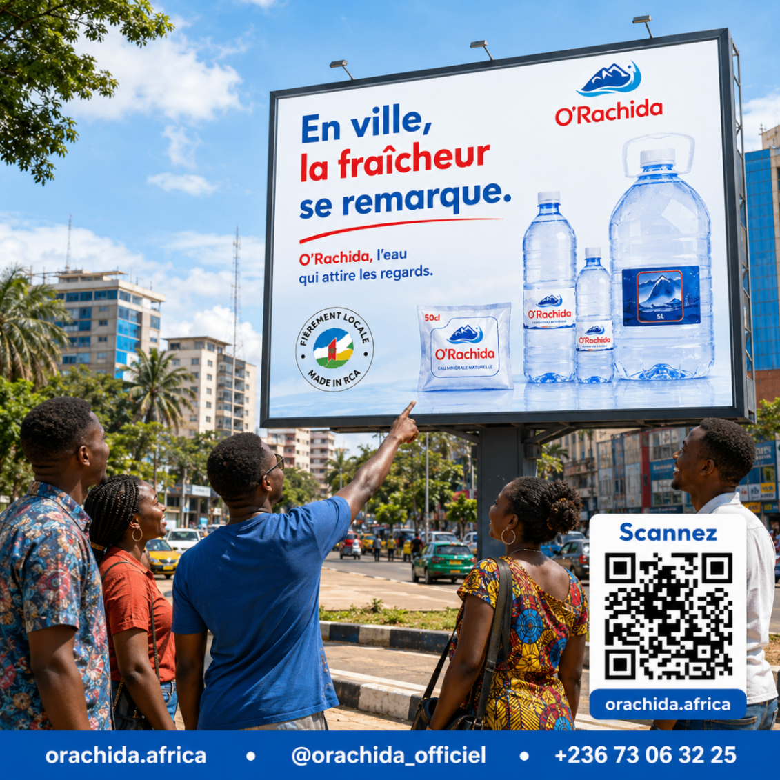 Panneau 2×2 m — En ville