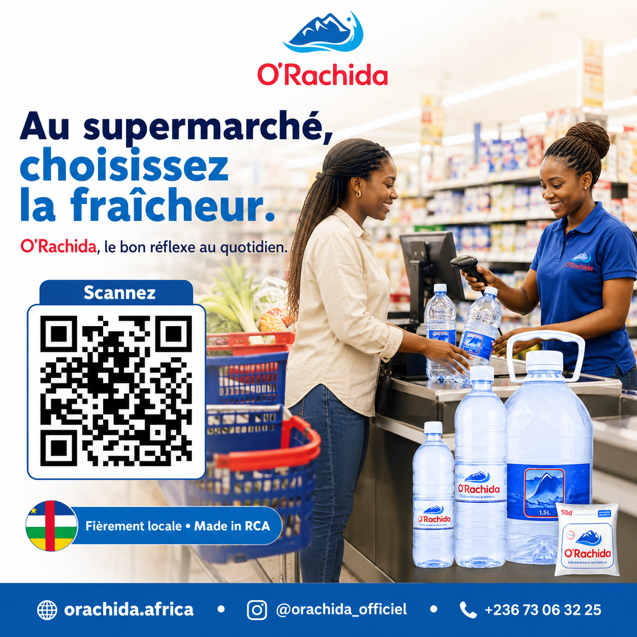 Panneau 2×2 m — Supermarché